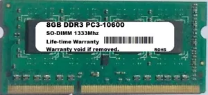 Memoria RAM SODIMM de 8 GB para Apple MacBook Pro 2,0 GHz Intel Core i7 15 pulgadas principios de 2011 - Imagen 1 de 1
