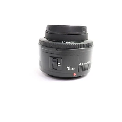 YONGNUO YN50mm F1.8 Auto/Manual Focus Lens For Canon EF Mount EOS Camera  Clean - Image 1 of 4
