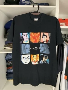 Vintage Heroes American Cast TV Show Promo T-shirt Size L - Picture 1 of 22