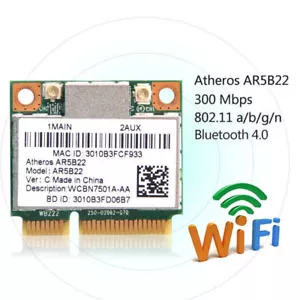 100PCS Atheros AR5B22 300Mbps Dual Band PCI-E WLAN Wireless Wifi Card BT 4.0 - Bild 1 von 5