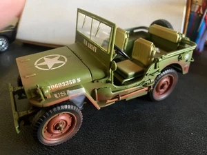 Modellino auto JEEP WILLYS 14 TON US ARMY TRUCK diecast welly modellismo statico - Foto 1 di 1