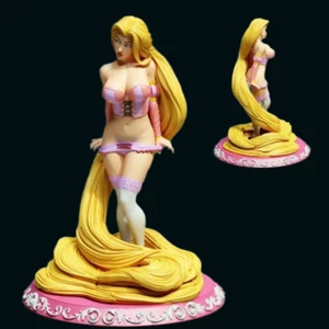 1/18 100mm 3D Print Model Kit Beautiful Girl Woman Rapunzel Unpainted - Picture 1 of 3