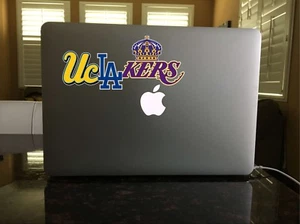 68-14/15 UCLA Dodgers Lakers Bruins Los Angeles KINGS Mash Up Logo Vinyl Aufkleber  - Bild 1 von 6