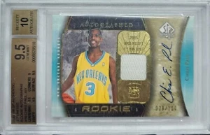 2005-06 UD SP Authentic #94 Chris Paul Rookie Jersey #d/100 BGS 9.5 w Auto 10 - Picture 1 of 3