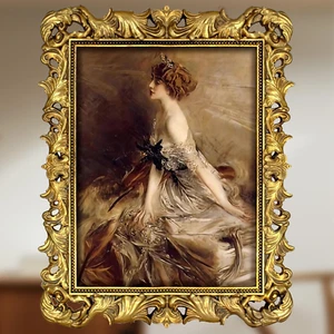 Gold 11X14 Picture Frame Ornate Baroque Picture Frames Antique for Wall Hanging, - Picture 1 of 12