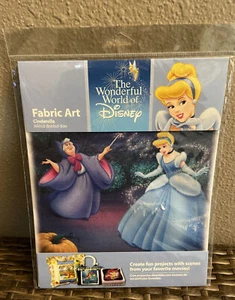 Disney Cinderella Bibbidi-Bobbidi-Boo Fabric Art  100% Cotton  NEW - Picture 1 of 12