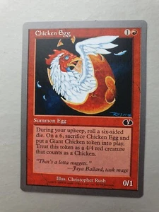 Chicken Egg , MTG Unglued (1998), Common Red Creature NM - Picture 1 of 2