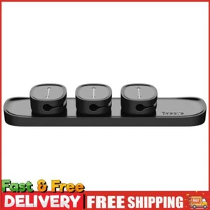 Peas Magnetic Cable Clip Organizer Clamp Desktop Management(Black) - Afbeelding 1 van 12