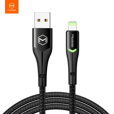 Mcdodo USB Cable 2A Fast Charging Charger Data LED Cable For iPhone 14 13 12 XR - Image 1 of 4
