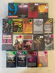 18 Kassetten Tape * LOT * VG+ bis NM * HARD ROCK HEAVY METAL SOUNDTRACK COMPILATIONS - Bild 1 von 8