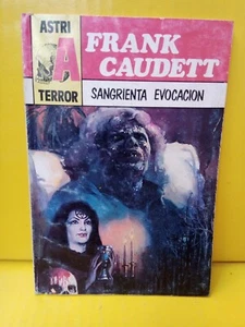 Vintage 1992 "Sangrienta Evocacion" Frank Caudett horror novel book Spanish 4x6" - Picture 1 of 5