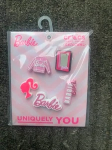 BARBIE PINK JIBBITZ CHARM BADGES ORIGINAL 5 PACK. - Picture 1 of 2