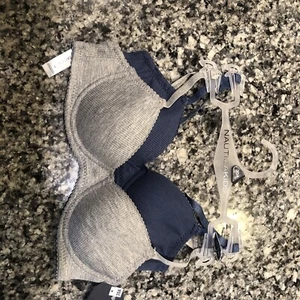 NAUTICA KIDS 30A 2 Pack Bra Grey And Blue - Picture 1 of 6