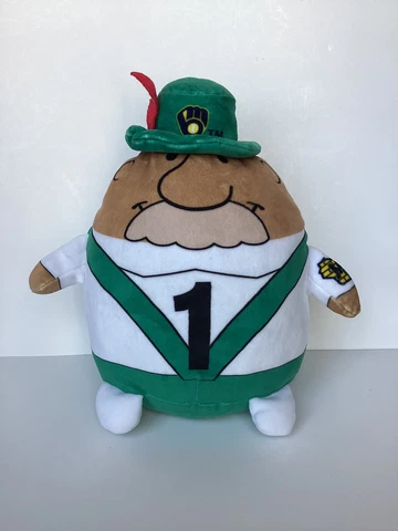 Milwaukee Brewers Sausage Race Racing Bratwurst Brat Stuffed Plush Squishee FOCO Cover