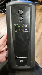 CyberPower: 1200VA, CP1200AVR/CP1200D, 900W 120V UPS 8-Outlets - No Batteries - Picture 1 of 4
