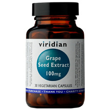 Viridian Grape Seed Extract 100mg 30 Vegetarian Capsules