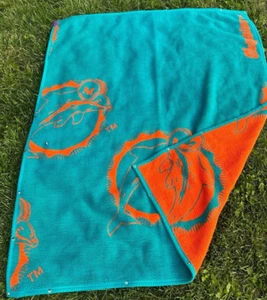 Vintage Miami Dolphins Snap Fleecedecke - Bild 1 von 4