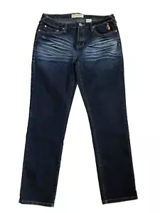 Pantalones de mezclilla elásticos rectos Phat Fashion etiqueta plateada talla 13 (34x30) para mujer junior - Imagen 1 de 6