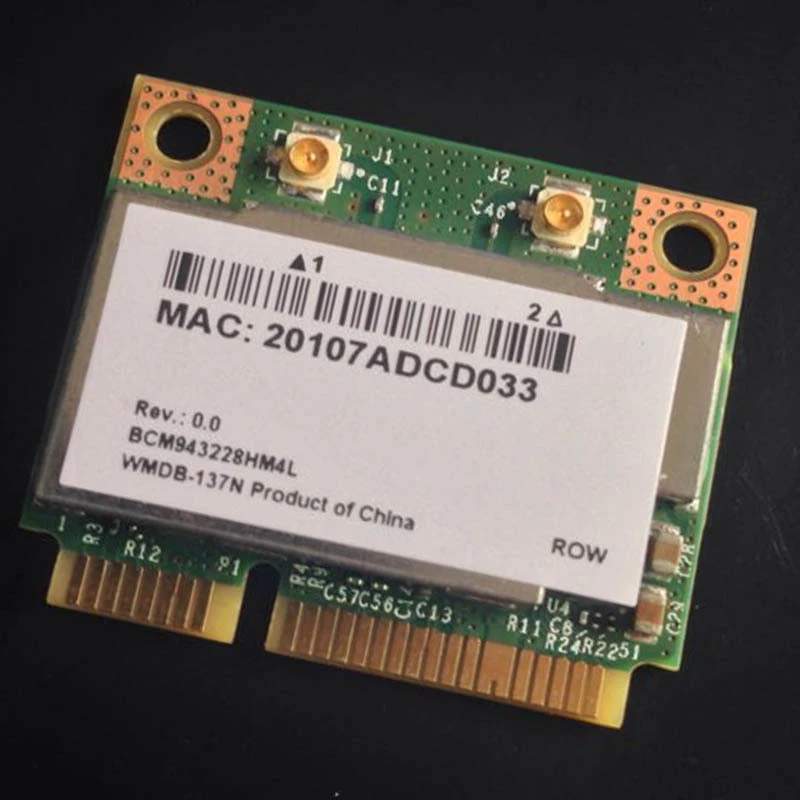 Scheda Wi-Fi wireless Broadcom BCM943228HM4L BCM43228 per Dell Asus Acer - Immagine 1 di 1