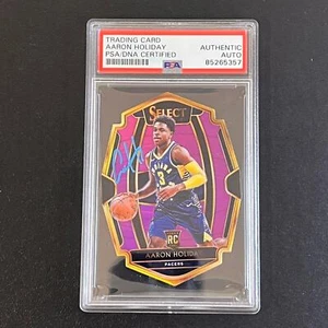 2018-19 Panini Select #126 Aaron Holiday Signed AUTO PSA Slabbed Pacers RC - Picture 1 of 2