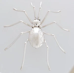 Native American Navajo Handmade Sterling Silver Spider Pin/Pendant - Picture 1 of 2
