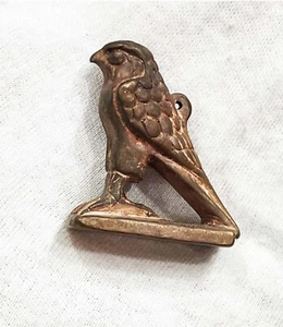 Antiguo amuleto egipcio hecho a mano dios Horus - Imagen 1 de 2