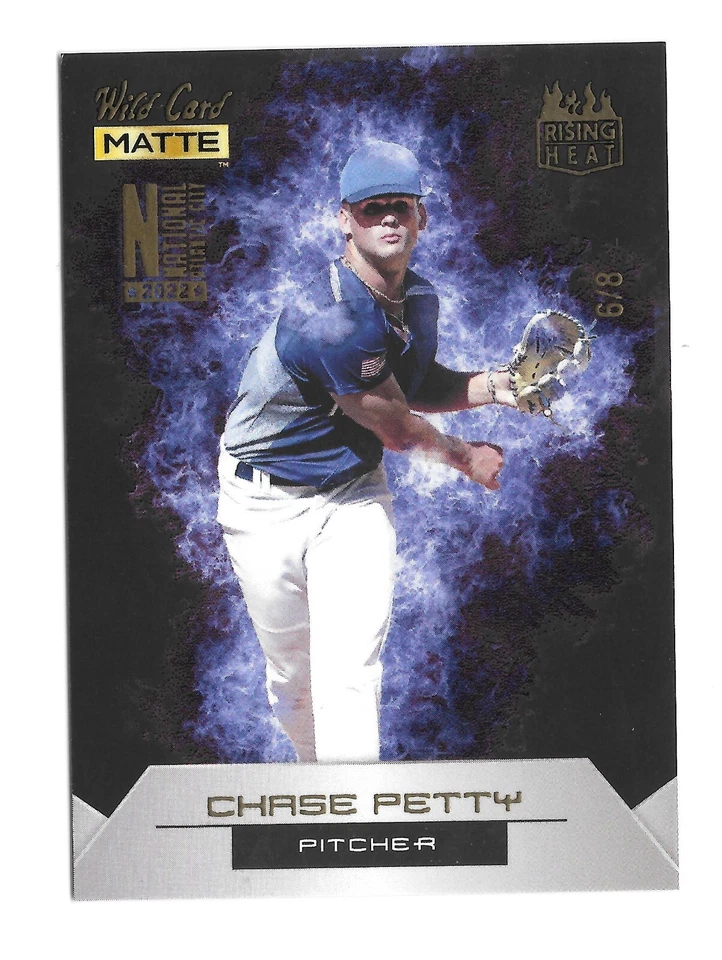 2022 Wild Card Matte National Promo Rising Heat RHN-2 Chase Petty Blue 6/8 - Image 1 of 1