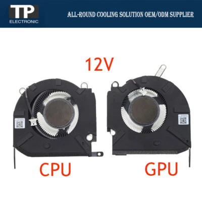 Laptop Cooling Fan DC12V For HP OMEN 16-K 16-N TPN-Q280 N18100-001 N18099-001 - Image 1 of 2