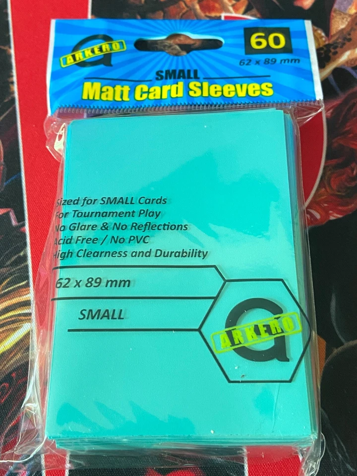 Arkero-G Matt Card Sleeves: Aqua (60 Hüllen) mini NEU&OVP - Bild 1 von 1