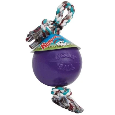 Romp-n-Roll Rope and Ball Dog Toy, 8 Inches/Large, Purple, Large Breeds - Image 1 of 3