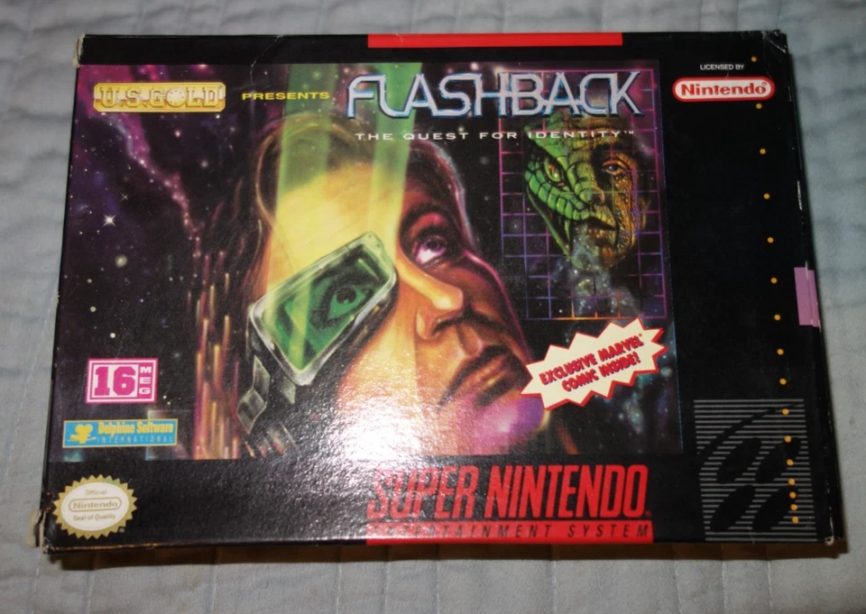 Super Nintendo SNES NTSC USA - FLASHBACK - Boxed with Manual - Image 1 of 4