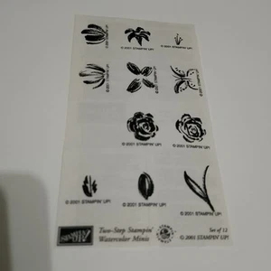 Stampin Up Neu TWO STEP STAMPIN - AQUARELL MINIS Blume Gummistempelset - Bild 1 von 5