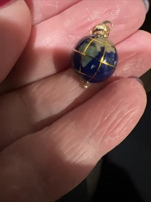 Dije Colgante Esmalte Globo Oro Amarillo 14K Italia Michael Anthony Foto 1 de 4