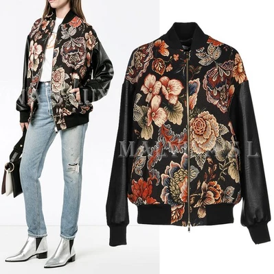 STELLA MCCARTNEY JACKET SABINA TAPESTRY JACQUARD FLORAL BOMBER $1,535 sz 38 2 - Image 1 of 4