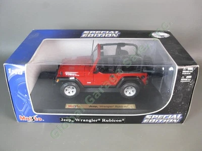 Maisto Jeep Wrangler Rubicon 1:18 Die Cast Special Edition Red Truck 46629 NIB - Image 1 of 4