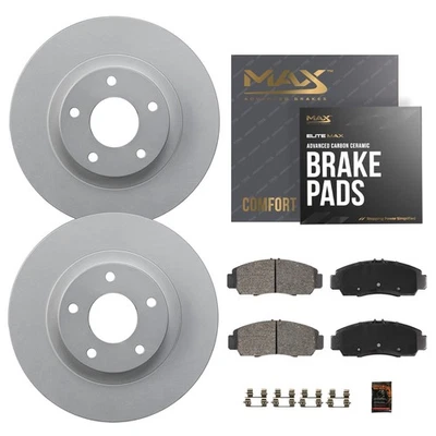 Front Geomet Brake Rotors + Pads for 2005-2012 Ford Escape Mazda Tribute - Image 1 of 4