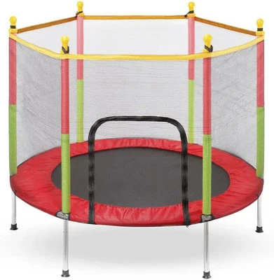 Trampolín GAGIMARJOS Niños Recinto Malla de Seguridad Interior Exterior 55" D 48" H Foto 1 de 4