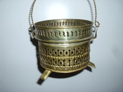 alt: Messing Stövchen Henkel Friesen Teewärmer Teestövchen Tee Rechaud antik? - Bild 1 von 4