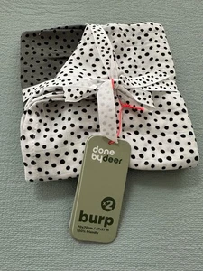 Done by deer burp cloth 2 pack happy dots grey Mulltücher Spucktücher 70x70cm - Bild 1 von 4