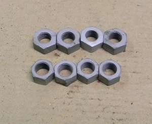 TRIUMPH 500 650 PREUNIT AND EARLY UNIT SET OF 8 USED CYLINDER BASE NUTS - Picture 1 of 1