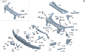Mercedes-Benz A2136202700 Nuevo puntal para panel de montaje Clase E W213 C238 CLS... - Imagen 1 de 9