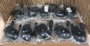 NEW! (LOT OF 10) For HP 827866-001 USB Mouse Black Wired 827577-001 - Picture 1 of 8