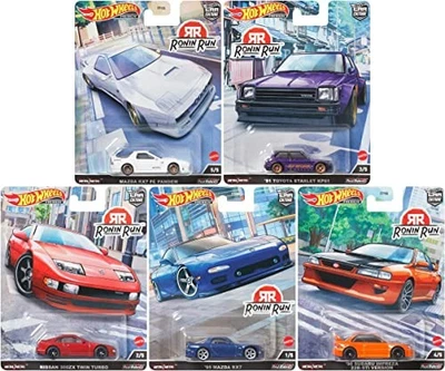 Hot Wheels Car Culture Ronin Run Set di 5 auto Mazda RX-7 Giappone - Immagine 1 di 3