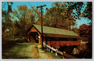 Creamery Bridge Brattleboro Vermont Covered Bridge - Picture 1 of 3