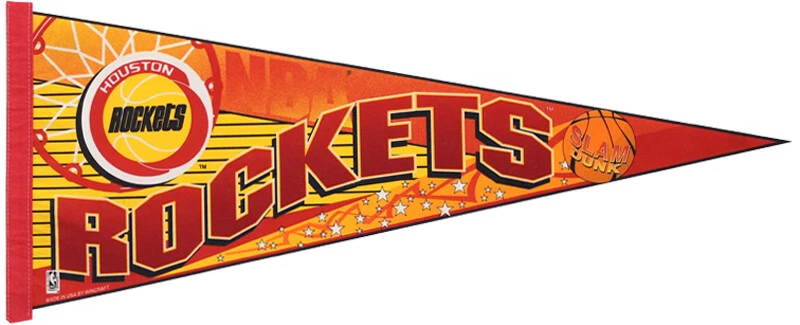 Houston Rockets Vintage NBA Logo 12 X 30 Wincraft Felt Pennant - Imagem 1 de 1