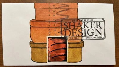Caixas shaker Shakers Design pintadas à mão FDC 2024 - Imagem 1 de 2