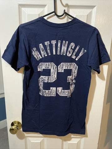 Don Mattingly New York Yankees Majestic Men’s Blue Shirt Size Small Cover