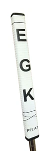 Empuñadura de putter de golf EGK PFLAT BLANCA DELANTERA PLANA NO CÓNICA - Imagen 1 de 7