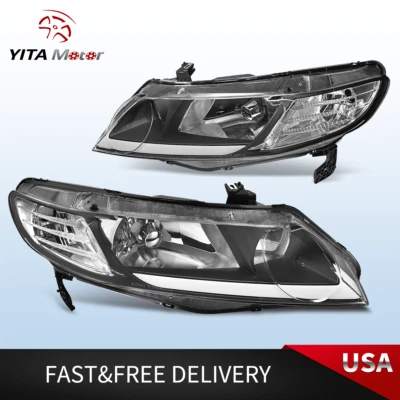 Par de faros LED DRL para Honda Civic FA 2006-2011 sedán 4 puertas Foto 1 de 4