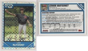 2007 Bowman Chrome Prospects X-Fractor /275 Edwin Maysonet #BC33